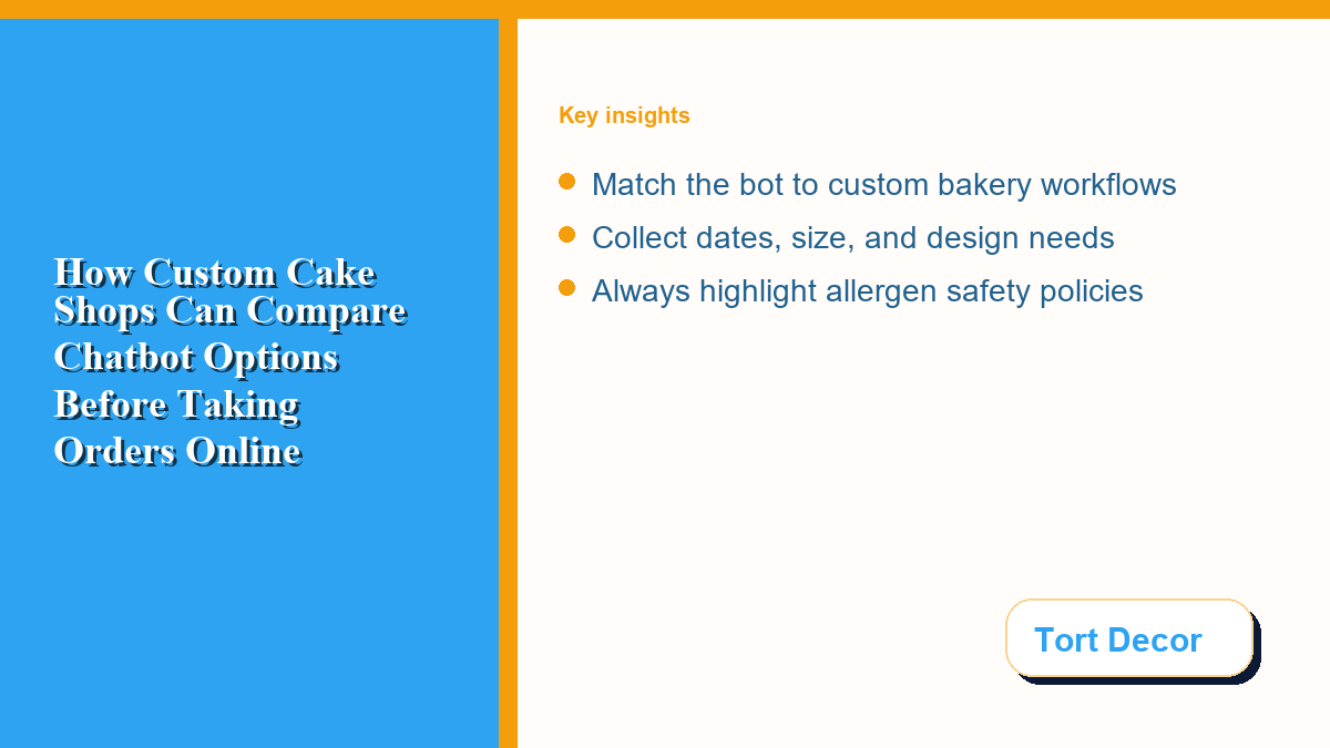 A custom cake designer's workbench with piping bags and a digital tablet displaying order details.