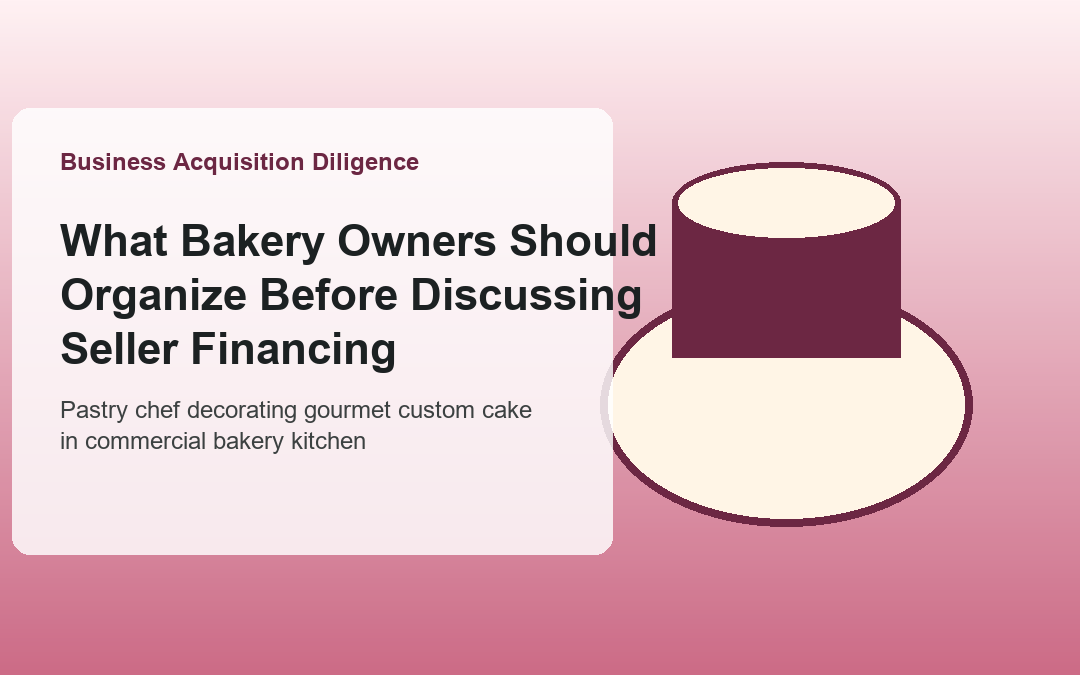 What Bakery Owners Should Organize Before Discussing Seller Financing